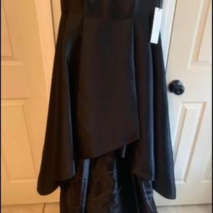 Black Calvin Klein high low dress